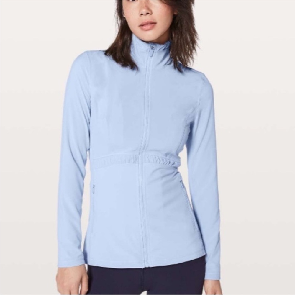 LULULEMON - Round Trip Jacket Cool Breeze light blue sz 10